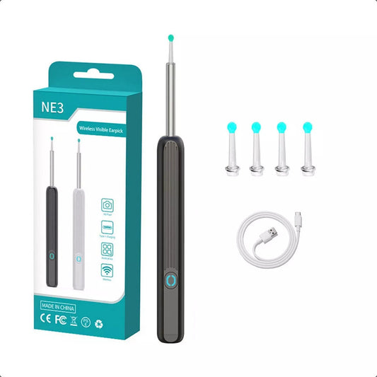 Limpiador De Oídos Cámara Wifi Hd Gran Angular Otoscopio - Bazarlibre