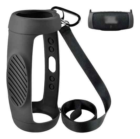 Funda Protectora De Silicona Jbl Charge 5 Color Negro - Bazarlibre