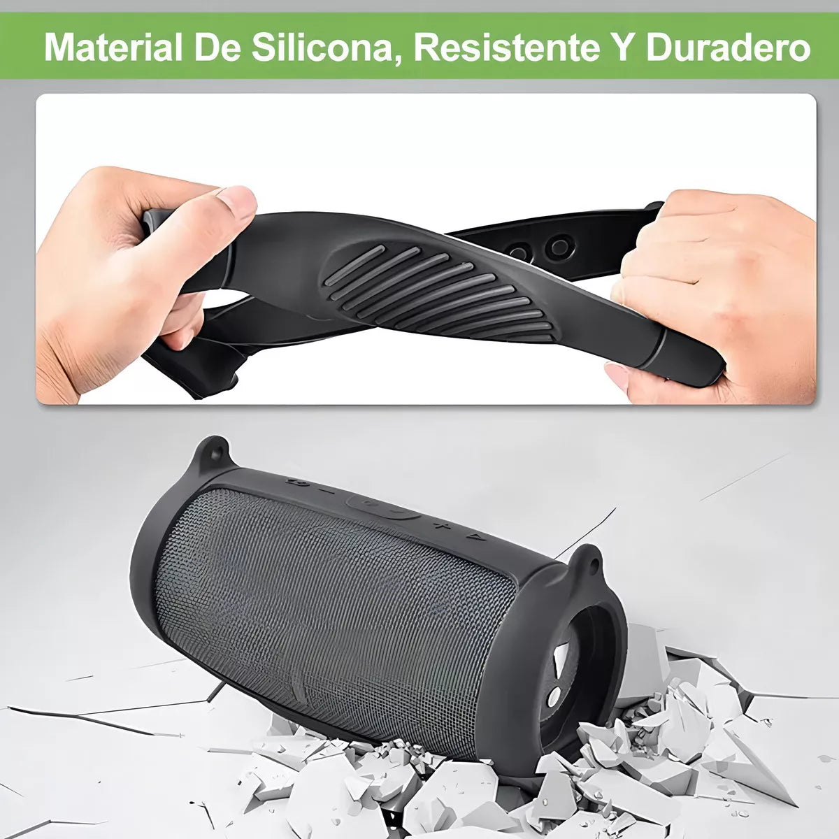 Funda Protectora De Silicona Jbl Charge 5 Color Negro - Bazarlibre