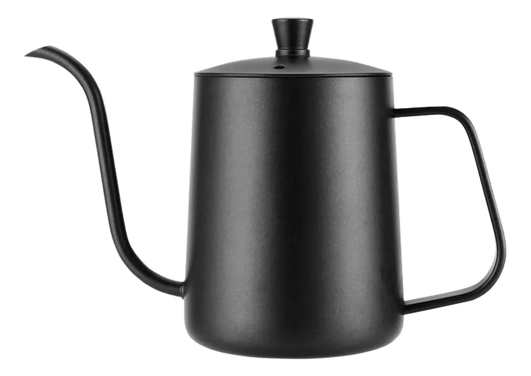 Tetera Barista Cisne Acero Inoxidable Café 600 Ml  Negro Negro