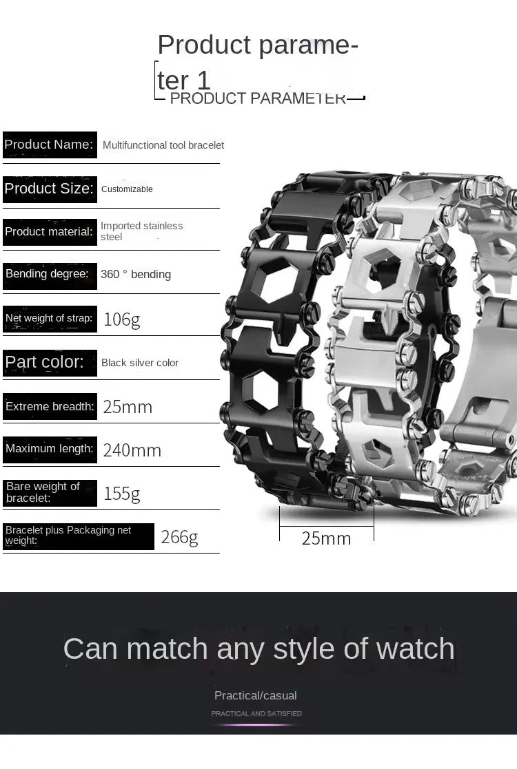Pulsera Multiherramienta Supervivencia 29 En 1