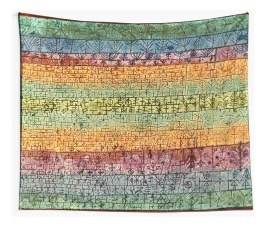 Tela Decorativa Paul Klee  Tree Nursery  (junge Pflanzung) Beige Paul Klee Tree Nursery (junge Pflanzung)