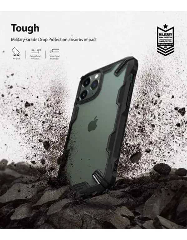 Carcasa Ringke Fusion Para X iPhone 11 Pro Bordes Negros Negro Fusion X