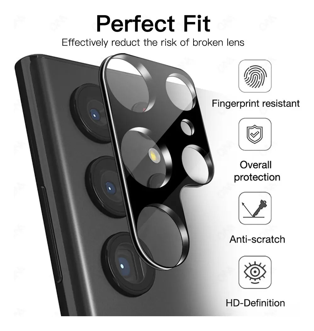 Protector Lentes S25 Ultra Negro