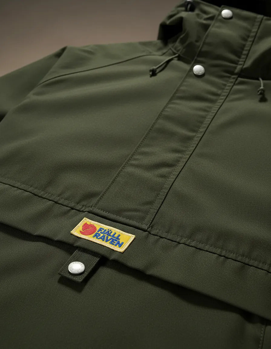 Chaqueta Fjällräven Vardag Anorak Xxl Original Deep Green Xxl Liso