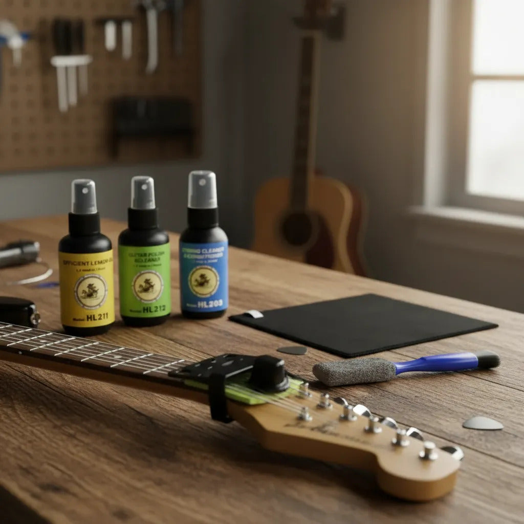 Kit Limpieza Instrumentos Musicales De Cuerda Bajo/guitarra