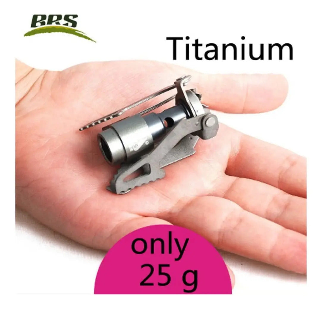 Mini Cocinilla Estufa Titanio Gas Camping Brs-3000t 2700w
