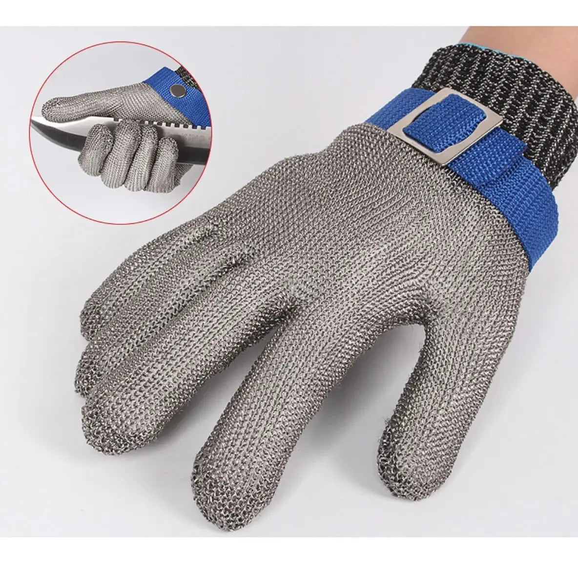 Guantes De Seguridad Plateados Talla M Plateado