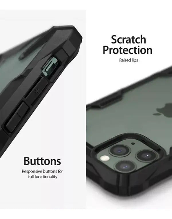 Carcasa Ringke Fusion Para X iPhone 11 Pro Bordes Negros Negro Fusion X