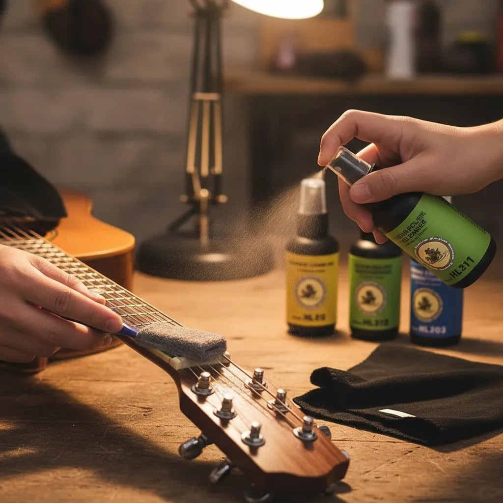Kit Limpieza Instrumentos Musicales De Cuerda Bajo/guitarra