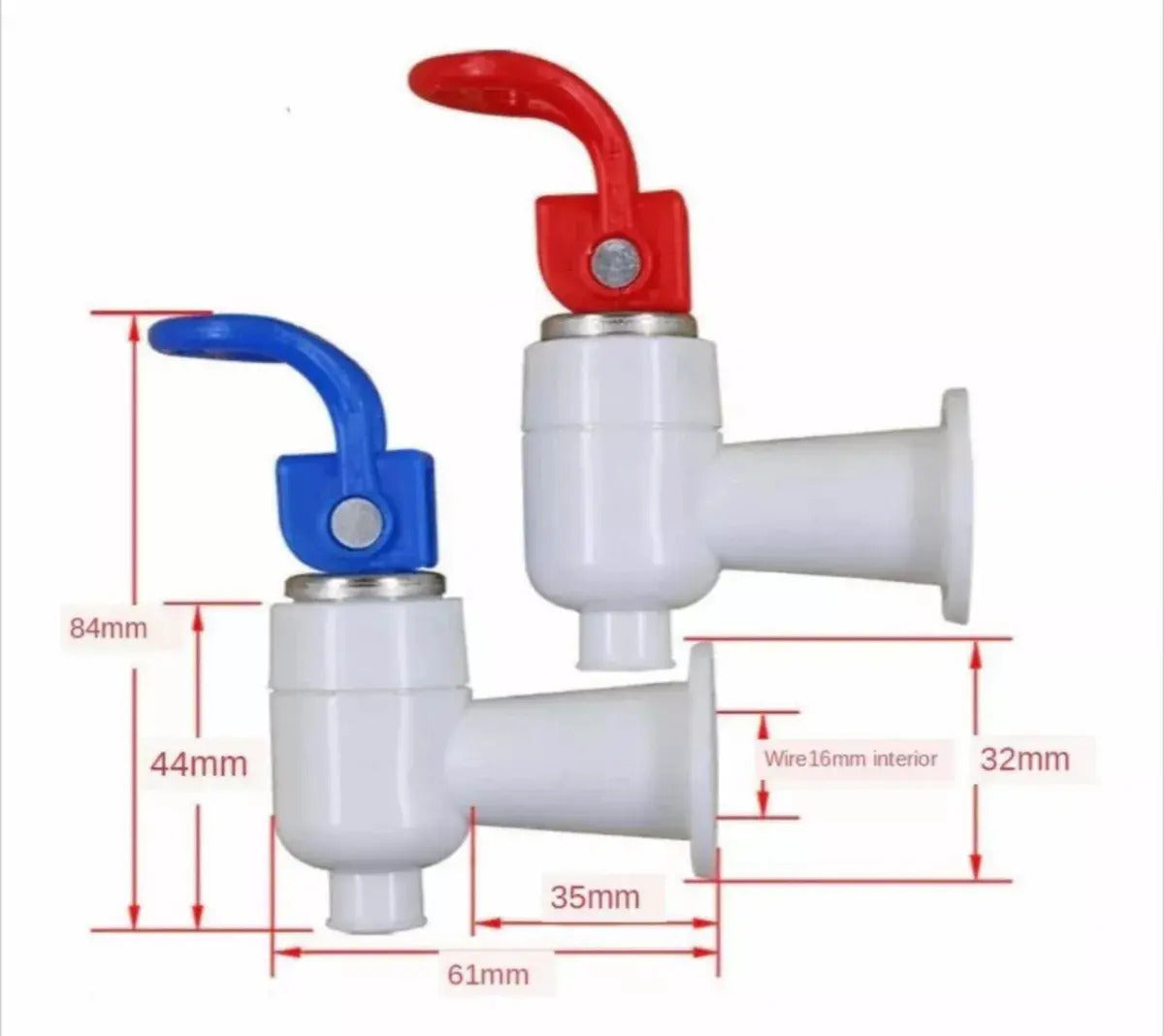 Repuesto Llave De Agua Para Dispensador Rojo Azul Blanco