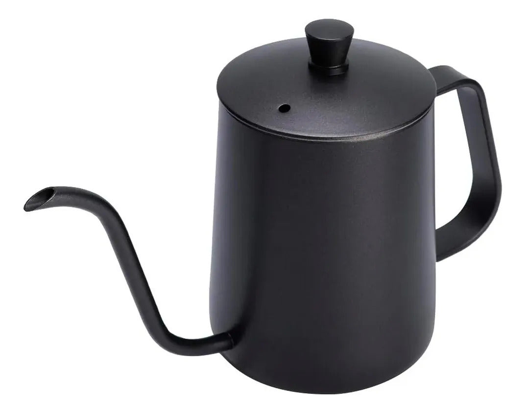 Tetera Barista Cisne Acero Inoxidable Café 600 Ml  Negro Negro