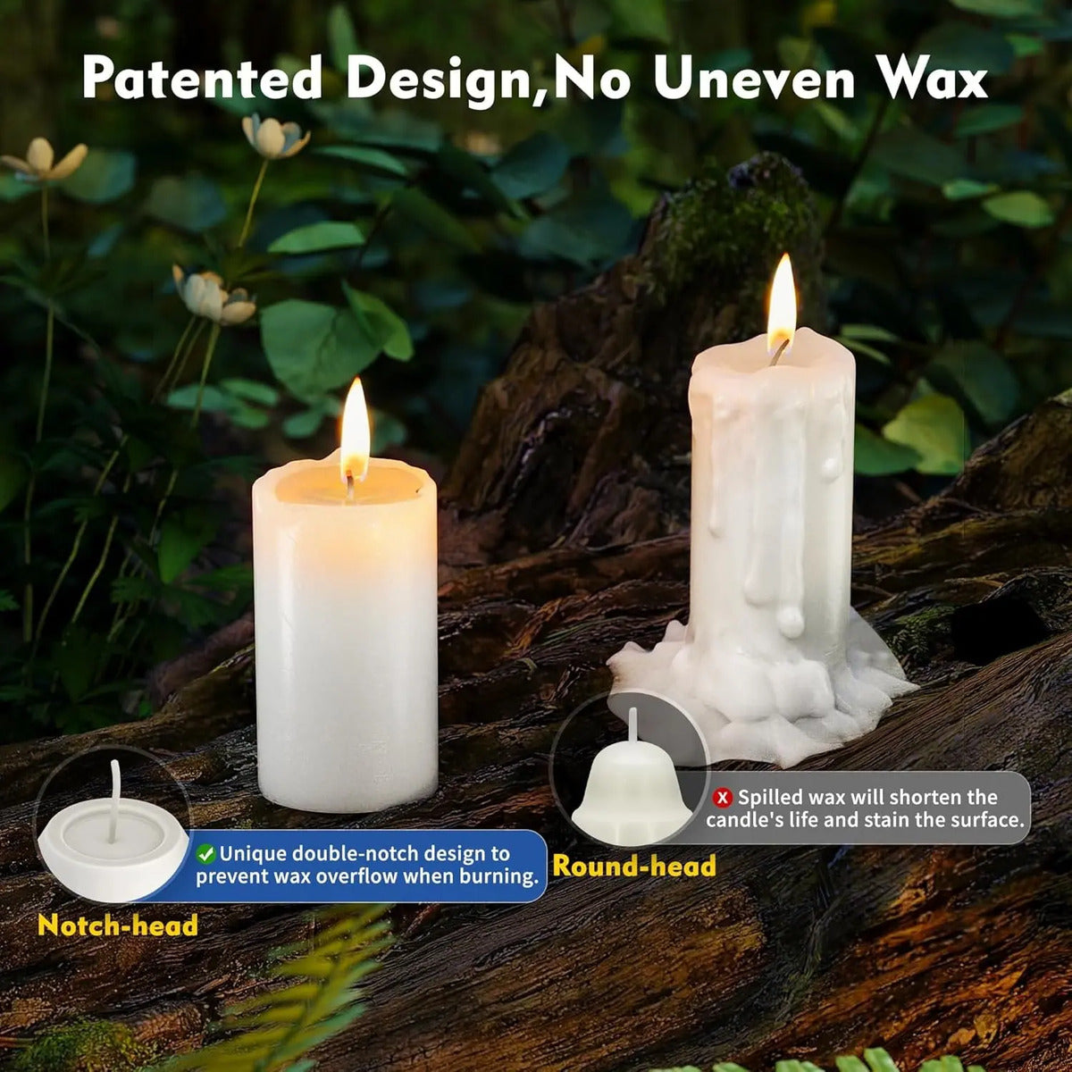 Pack 5 Velas Para Candelabro Linterna Uco 10-15 Hrs Blanco Uco Candle Sin Fragancia