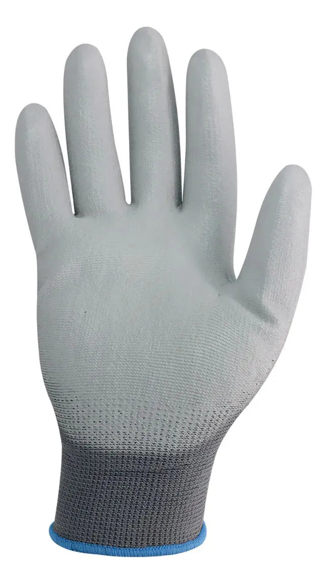 Guante De Seguridad Multiprotec Pu Gris Flex L1700 Talla 9 Talla 9