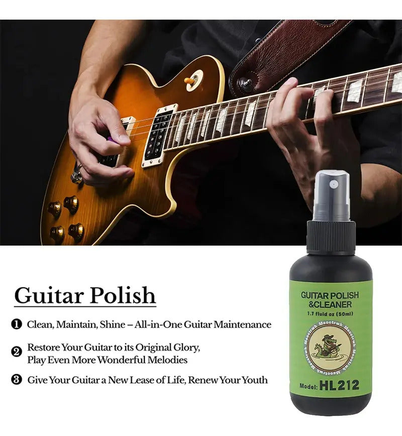 Kit Limpieza Instrumentos Musicales De Cuerda Bajo/guitarra