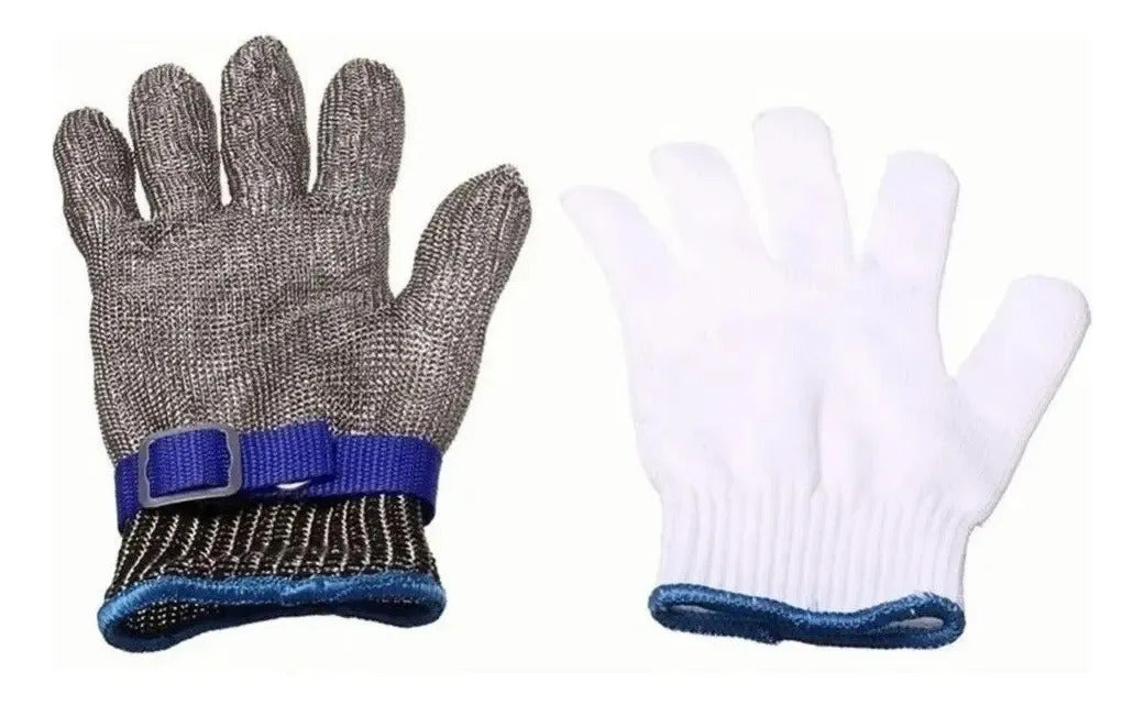 Guantes De Seguridad Plateados Talla M Plateado