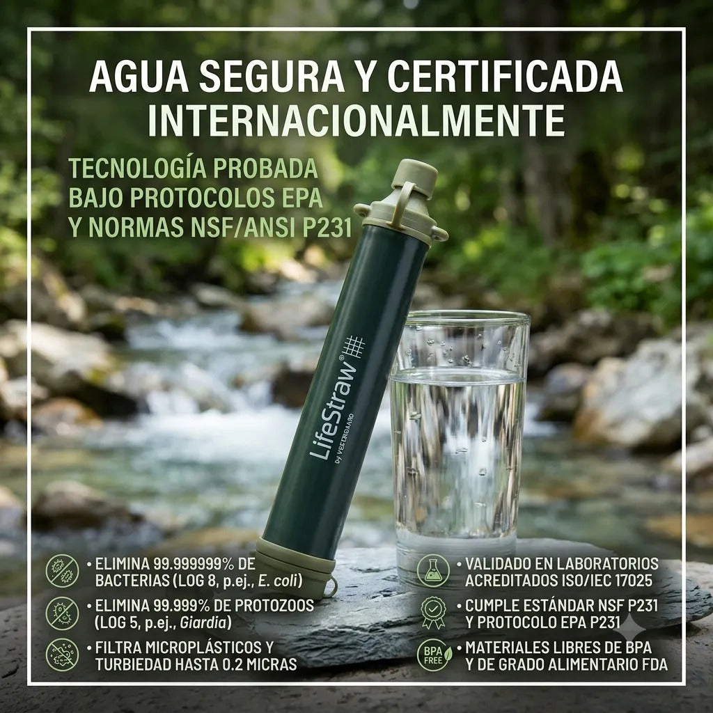Filtro De Agua Personal Lifestraw Purificación Portátil