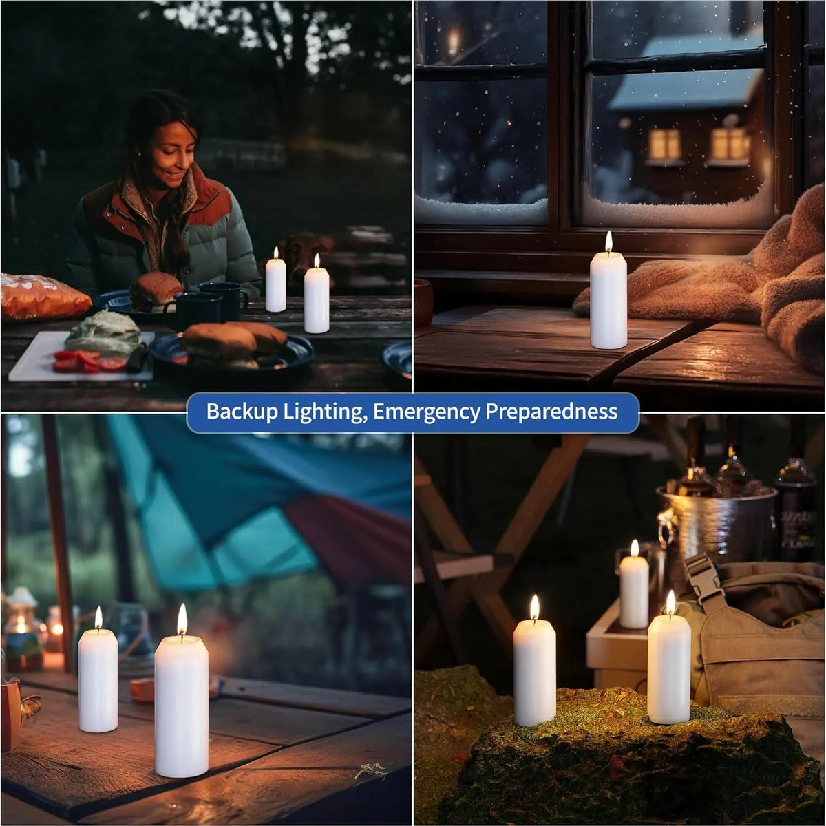 Pack 5 Velas Para Candelabro Linterna Uco 10-15 Hrs Blanco Uco Candle Sin Fragancia