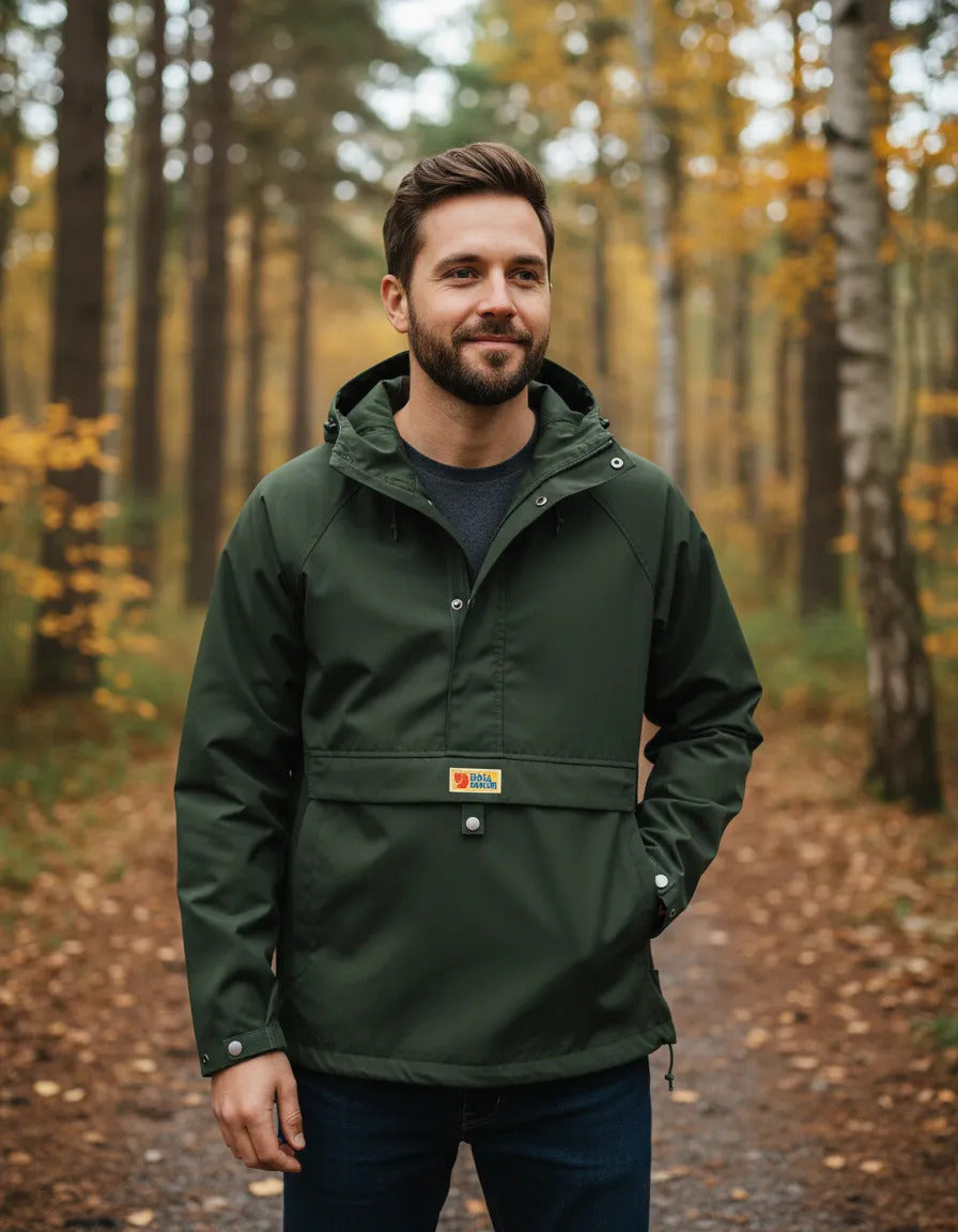 Chaqueta Fjällräven Vardag Anorak Xxl Original Deep Green Xxl Liso